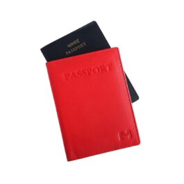 Slim Passport Holder – Ruby Red