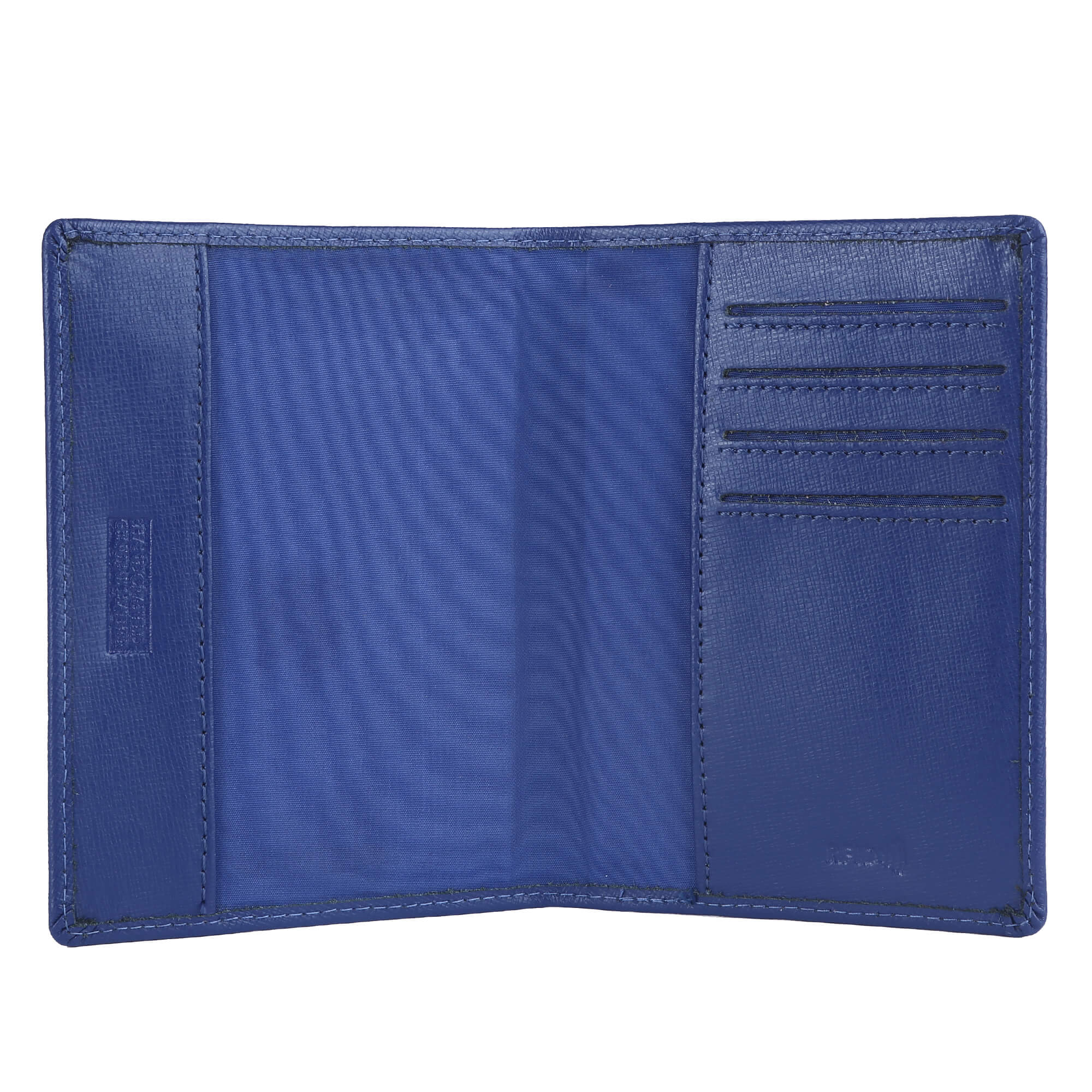 RFID Protected Slim Passport Holder - Navy Blue - Massi Miliano