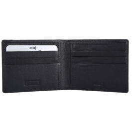 RFID Protected Men’s Slim Wallet – Verona – Black/Red
