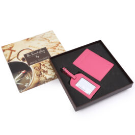 Gift Set (Passport Cover & Luggage Tag) – The Travel Box – Pretty Pink
