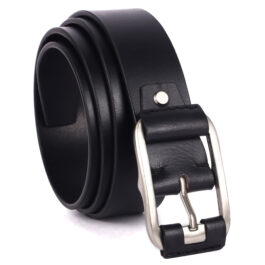 Casual Leather Belt for Men – Black